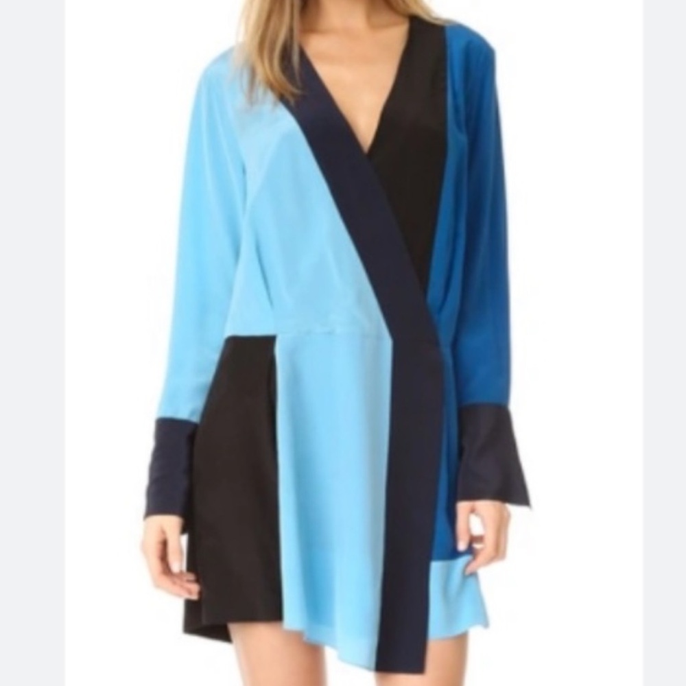 Diane von furstenburg long sleeve crossover dress-BNWT